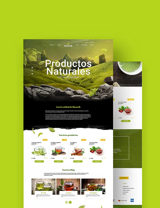 Paginas web para productos naturales - Tony Hall