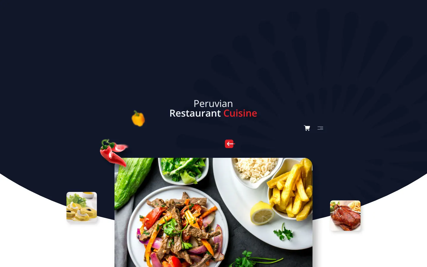 peruvian restaurant app ui design - tonyhall